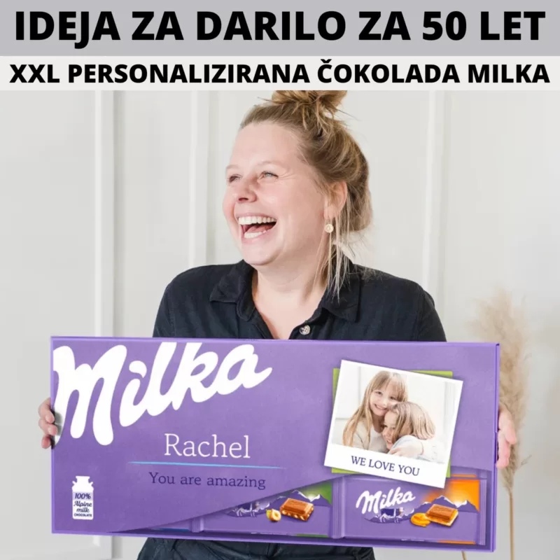 DARILO ZA 50 LET - personalizirna čokolada