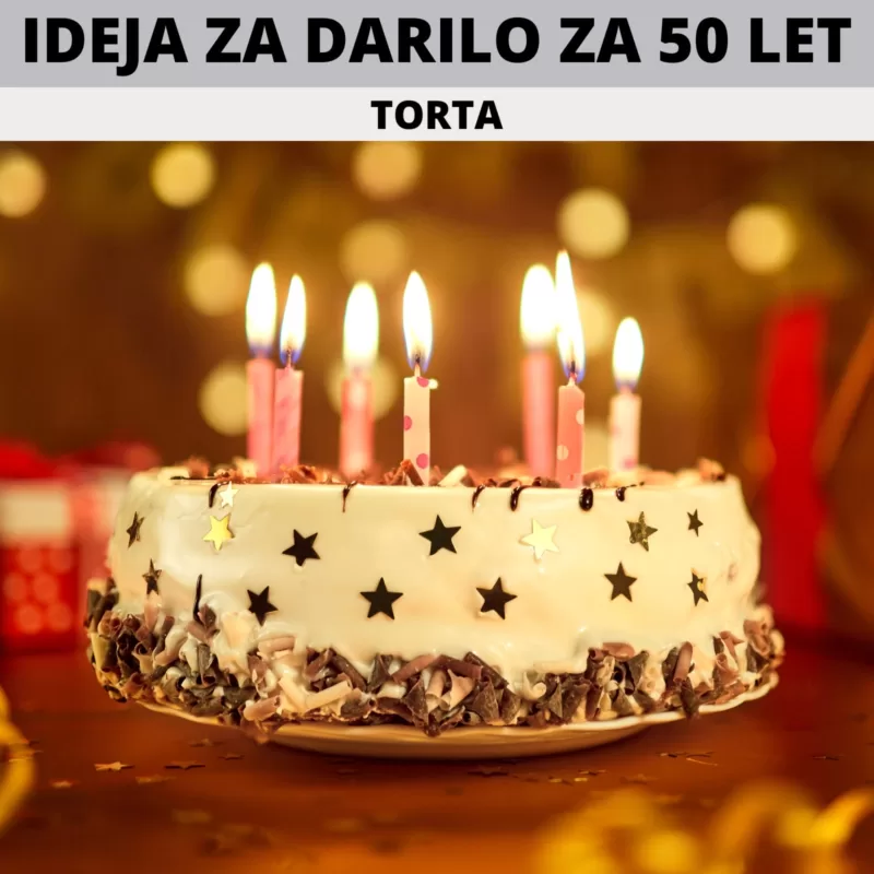 DARILO ZA 50 LET - rojstnodnevna torta