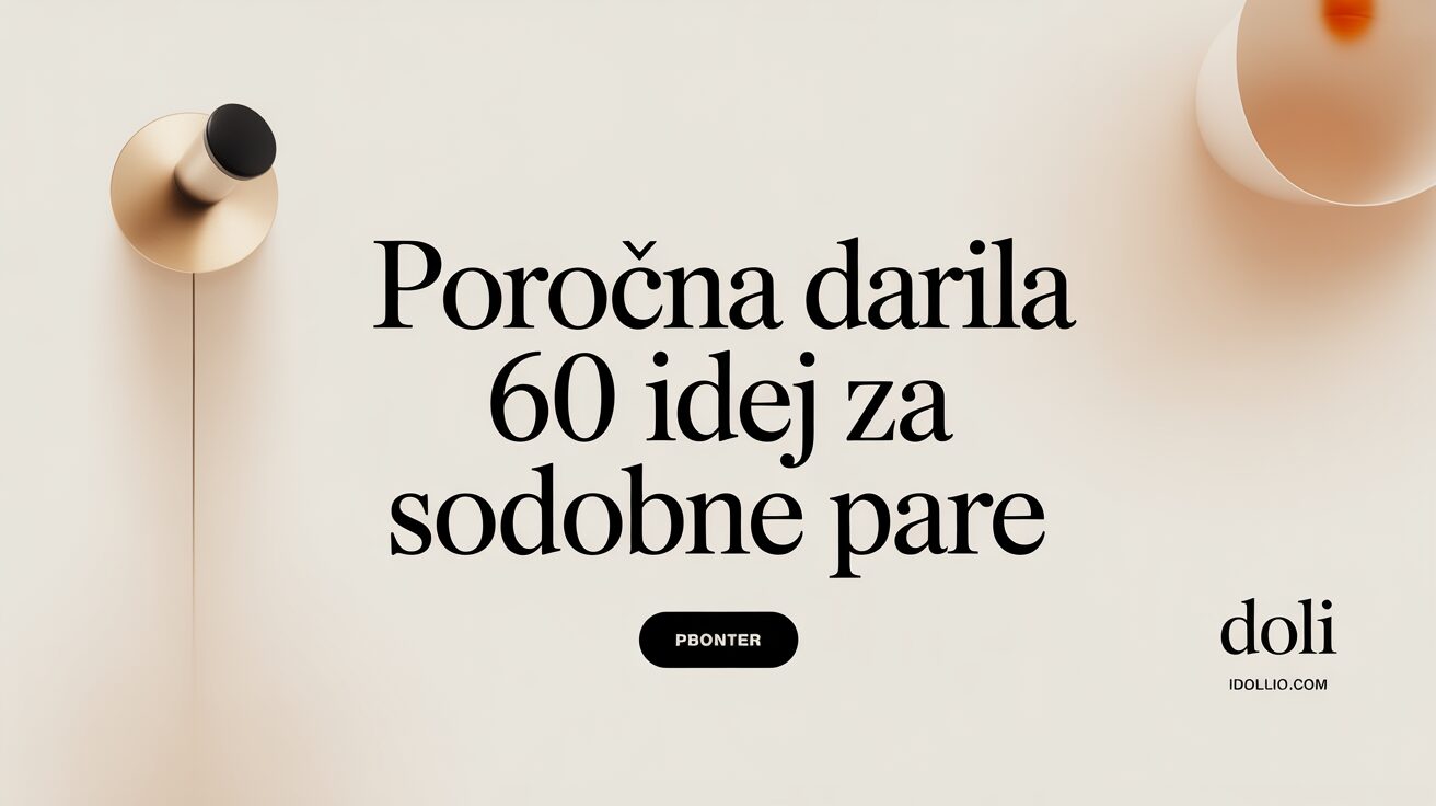 Porocna Darila 60 Idej za sodobne pare Banner poročna darila