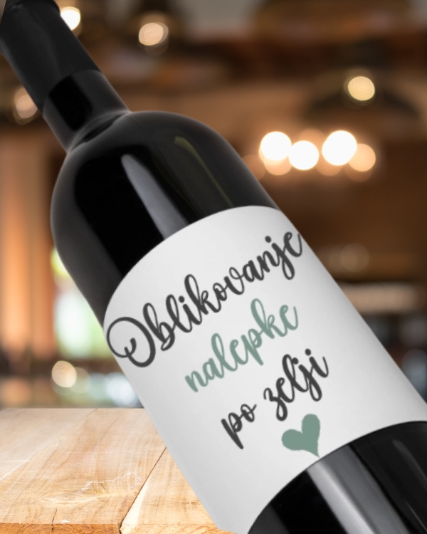 Personalizirana etiketa za vino darilo za moškega